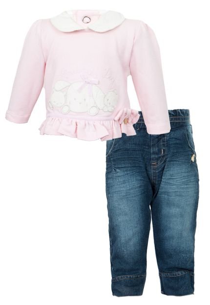 Conjunto Zig Mundi My Dear Bunny Rosa - Marca Zig Mundi