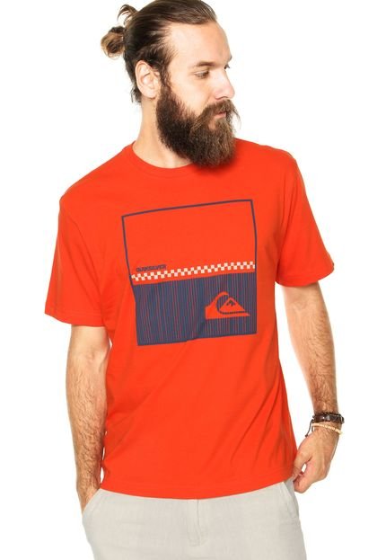 Camiseta Quiksilver Mc Escape Popsicle Laranja - Marca Quiksilver