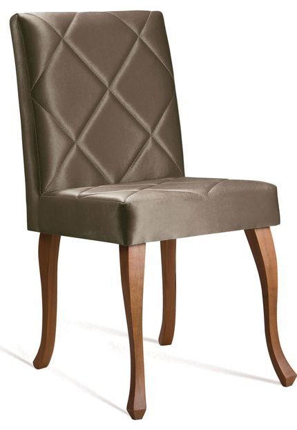 Cadeira Juliete Losango Dourada DAF Marrom - Marca Daf
