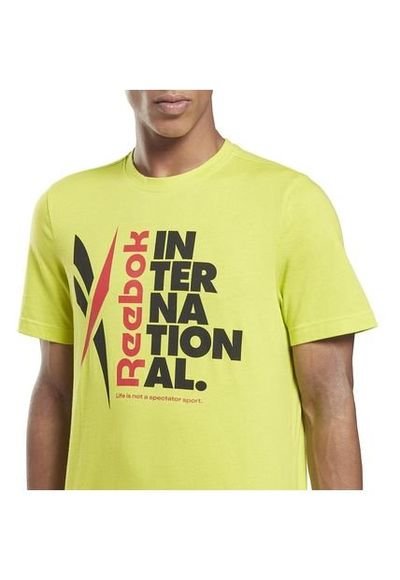 Camisetas reebok amarillo sale