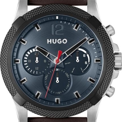 Relógio Hugo Masculino Couro Marrom 1530294 - Marca HUGO