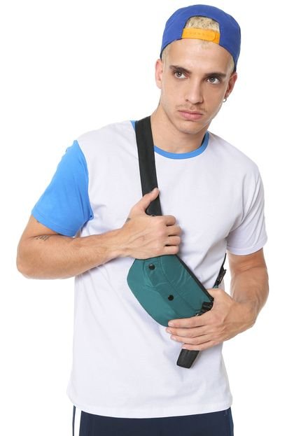Camiseta Ride Skateboard Bordada Branca/Azul - Marca Ride Skateboard
