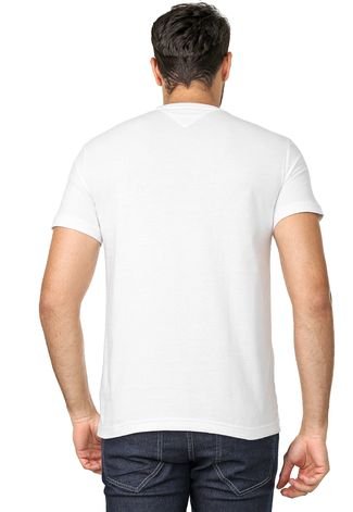 Camiseta Tommy Hilfiger Listrada Branca - Compre Agora, Dafiti Brasil