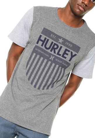 Camiseta Hurley Silk Distance Cinza