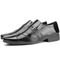 Sapato Social Masculino Calce Fácil Preto   Relógio - Marca Dhl Calçados