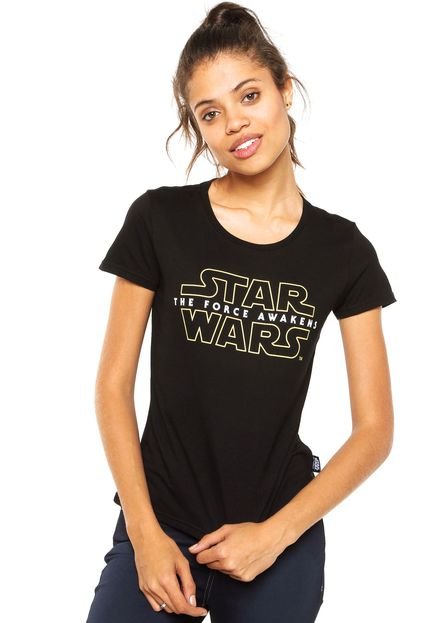 Camiseta Malwee Star Wars The Force Preta - Marca Malwee