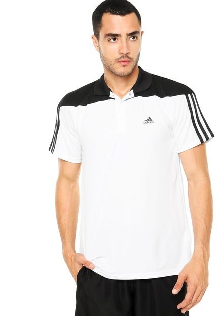 Camisa Polo adidas Base 3S Branca - Marca adidas Performance