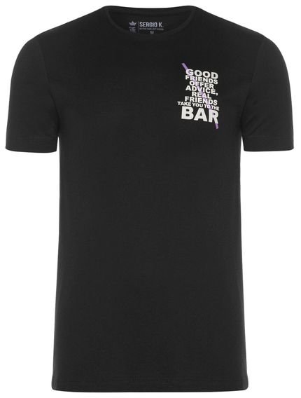 Camiseta Sergio K Masculina Bar Brothers Preta - Marca Sergio K