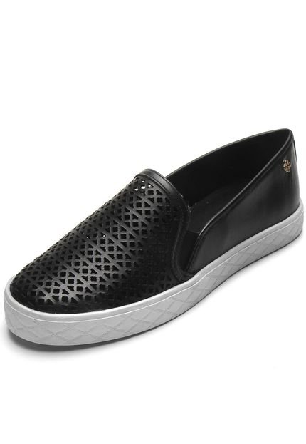 Slip On Capodarte Laser Cut Preto - Marca Capodarte