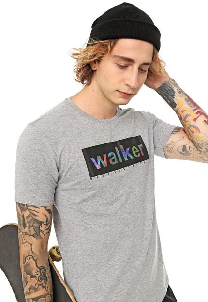 Camiseta Ride Skateboard Walker Cinza - Marca Ride Skateboard