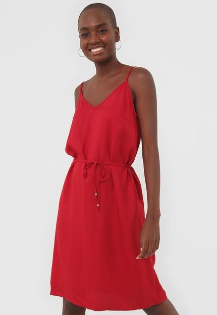 Vestido Hering Curto Liso Vermelho - Marca Hering