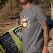 Camiseta Básica Masculina Era Sol Que Me Faltava Trocadilho 100% Algodão Premium - Chumbo - Marca Gugi