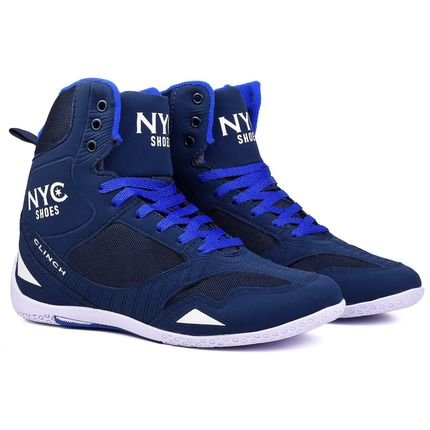 Tênis Bota Adulto para Academia e Treino Nyc Shoes Original Unissex Marinho Branco - Marca NYC NEW YORK CITY SHOES