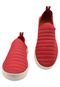 Tênis Feminino Calce Fácil Confortável Sola Leve Vermelho - Marca Tati Ana calçados