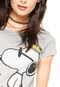 Camiseta FiveBlu Snoopy Cinza - Marca FiveBlu