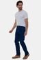 Calça Jeans Masculina Slim Lavagem Azul Escura Premium Manchester - Marca Versatti