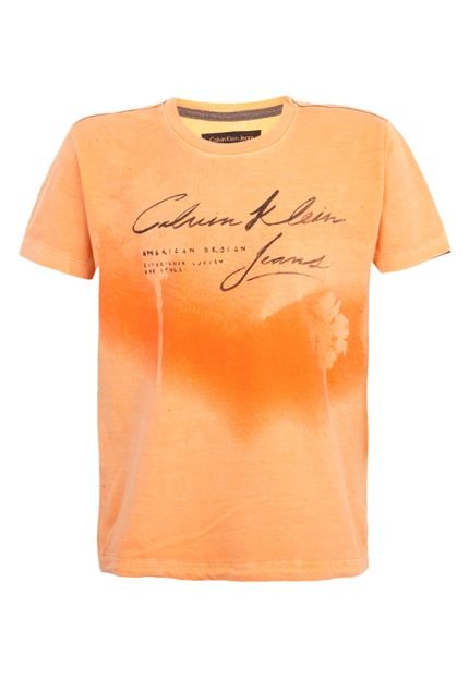 Camiseta Calvin Klein Kids Laranja - Marca Calvin Klein Kids