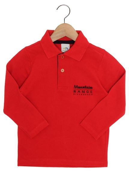 Camisa Polo Malwee Menino Vermelho - Marca Malwee