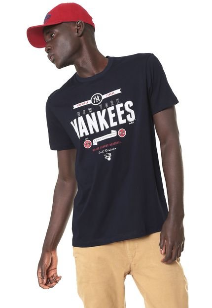 Camiseta New Era New York Yankees Azul-Marinho - Marca New Era
