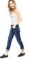 Calça Jeans Skinny Calvin Klein Five Pockets Estonada Azul - Marca Calvin Klein