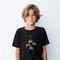 Blusinha Camiseta Infantis e Infanto-Juvenil de Menino Preta em Algodão Estampada - Marca Alikids
