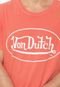 Camiseta Von Dutch Logo Coral - Marca Von Dutch 