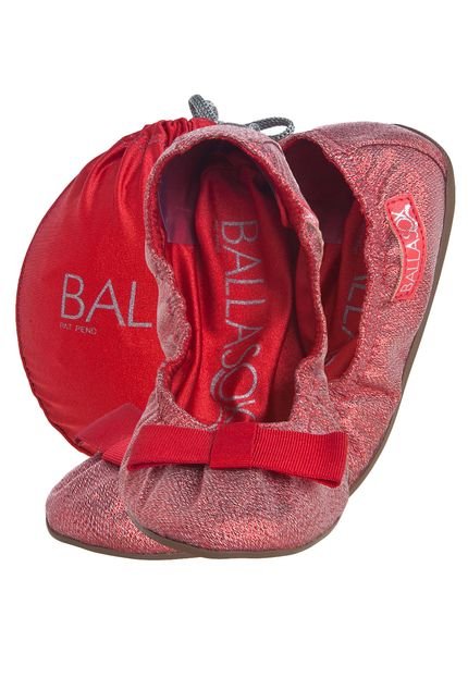 Sapatilha Ballasox Laço Vermelha - Marca Ballasox