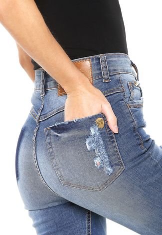 Calça Jeans Colcci Skinny Extreme Power Karen Azul
