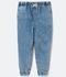 Calça Jogger Jeans Lisa com Amarração no Cós Curve & Plus Size Azul - Marca Ashua