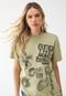 Camiseta Vans Oversized Estampada Verde - Marca Vans