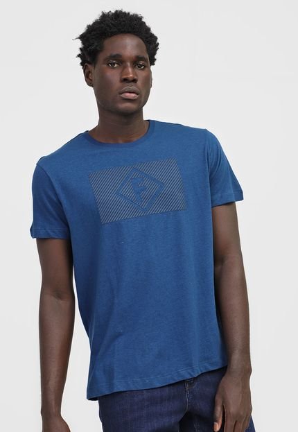 Camiseta Forum Relevo Azul-Marinho - Marca Forum