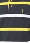 Camisa Polo Aleatory Listras Preta/Amarelo - Marca Aleatory