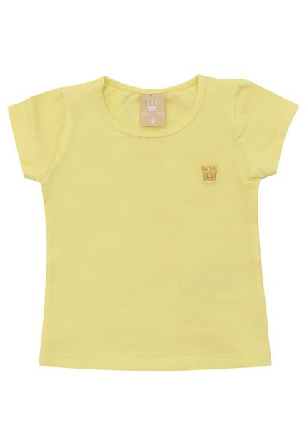Blusa Colorittá Menina Liso Amarela - Marca Colorittá