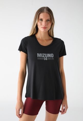Camiseta Mizuno Reta Fitwear Preta