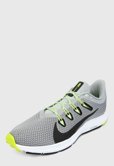 Tenis Running Gris-Negro-Verde-Blanco Nike Quest 2 Compra | Colombia