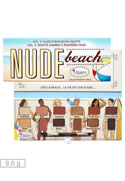 Paleta de Sombras Nude Beach - Marca The Balm