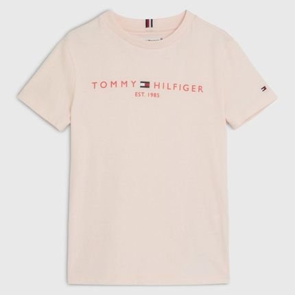Camiseta Clássica Infantil Tommy Hilfiger Rosa Claro - Marca Tommy Hilfiger