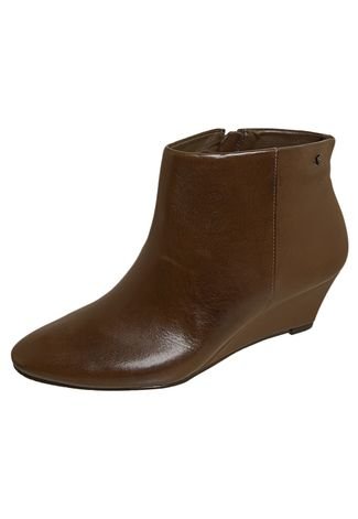 Ankle Boot Anabela Marrom