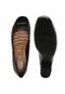 Scarpin Comfortflex Croco Preto - Marca Comfortflex