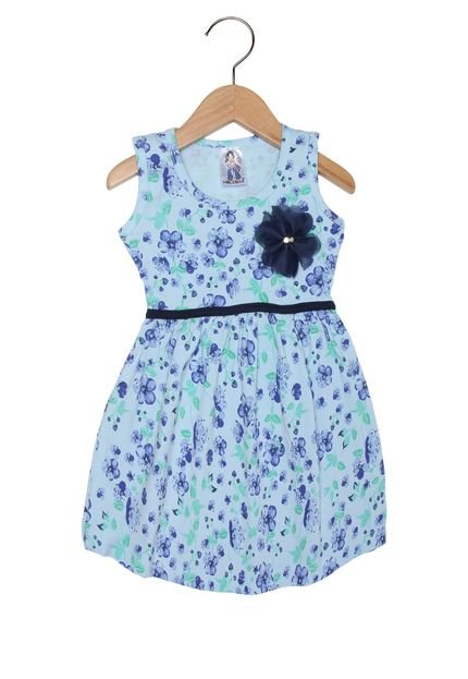 Vestido Polegar Kids Menina Azul - Marca Polegar Kids