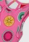 Vestido Kyly Infantil Frutas Rosa - Marca Kyly