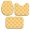 Kit 3 Tapetes Decorativos para Banheiro Wevans  Amarelo - Marca Wevans