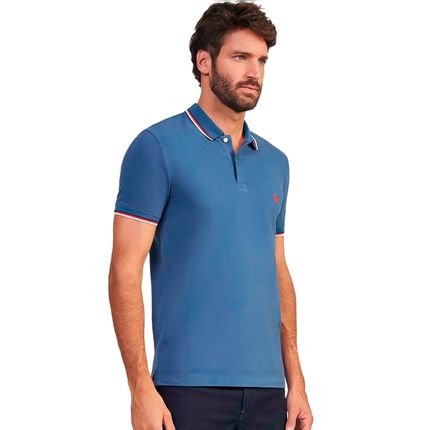 Camisa Polo Acostamento Casual VE24 Azul Masculino - Marca Acostamento