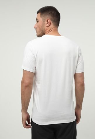 Camiseta Colcci Folhagem Branca