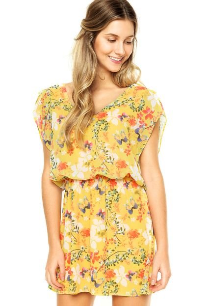 Vestido DAFITI JOY Curto Multicolorido - Marca DAFITI JOY