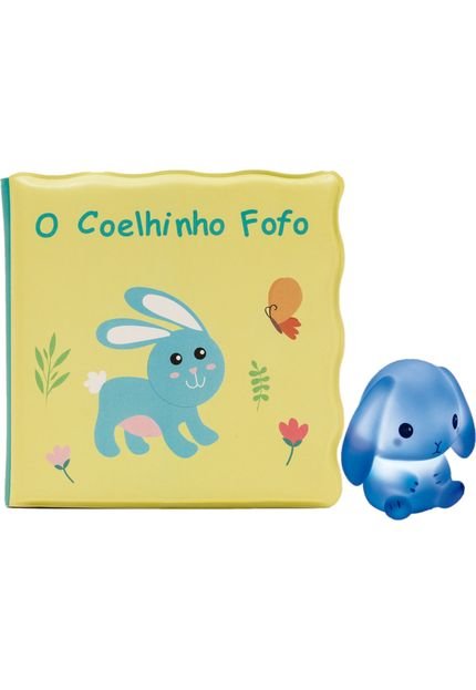 Kit Livrinho De Banho E Coelhinho Buba Amarelo - Marca Buba Toys