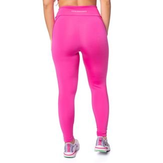 Legging Feminina Estilo do Corpo Gym Brilho Filete Pink