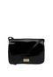 Bolsa Shoulder Pequena Dumond Soft Verniz Preto - Marca Dumond