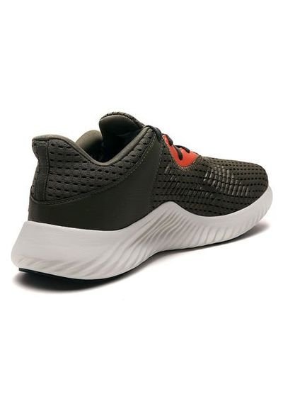 Tenis Running Verde oliva Naranja adidas Performance Alphabounce