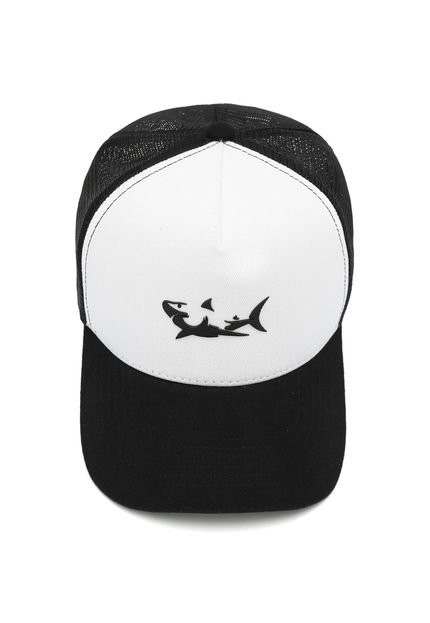 Boné DOES Shark Preto/Branco - Marca DOES